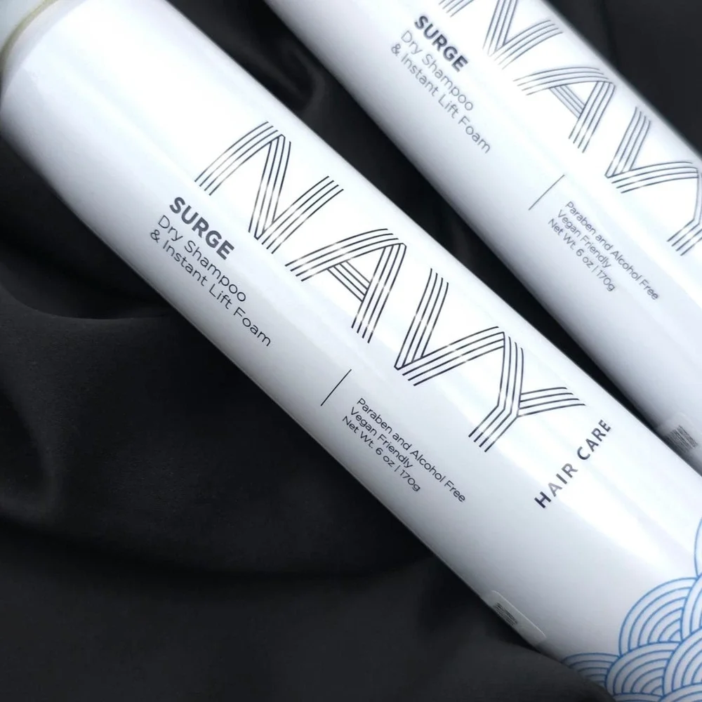 NAVY New 2pc Surge Dry Shampoo Instant Lift Foam 6 oz Paraben Alcohol‎ Free USA